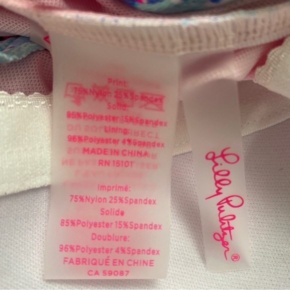 Lilly Pulitzer Jules One-Piece Swimsuit Seaglass Aqua Rainforest Size 2 NWT - Picture 9 of 10